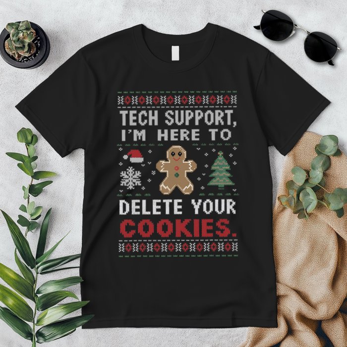 Tech Support IM Here To Delete Your Cookies Xmas Programmer Premium T-Shirt
