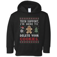 Tech Support IM Here To Delete Your Cookies Xmas Programmer Toddler Hoodie
