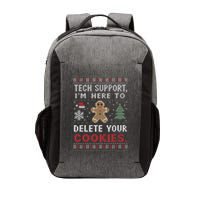 Tech Support IM Here To Delete Your Cookies Xmas Programmer Vector Backpack