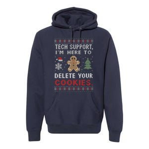 Tech Support IM Here To Delete Your Cookies Xmas Programmer Premium Hoodie