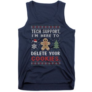 Tech Support IM Here To Delete Your Cookies Xmas Programmer Tank Top