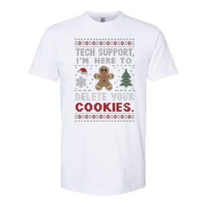 Tech Support IM Here To Delete Your Cookies Xmas Programmer Softstyle CVC T-Shirt