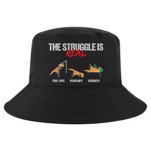 The Struggle Is Real T Rex Dinosaur Workout Fitness Cool Comfort Performance Bucket Hat