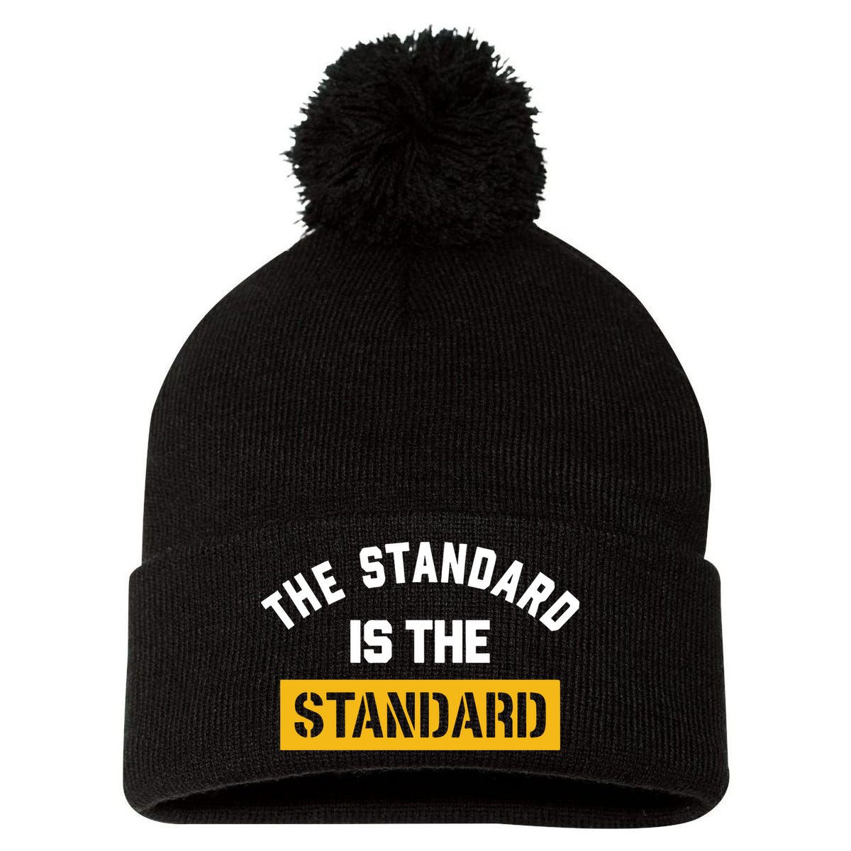 The Standard Is The Standard Pom Pom 12in Knit Beanie