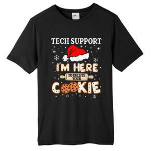 Tech Support IM Here To Delete Your Cookies Funny Christmas Tall Fusion ChromaSoft Performance T-Shirt