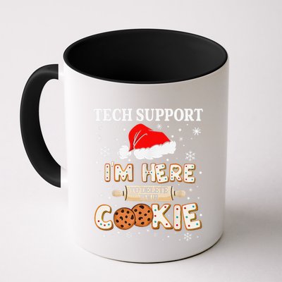 Tech Support IM Here To Delete Your Cookies Funny Christmas Coffee Mug
