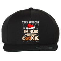 Tech Support IM Here To Delete Your Cookies Funny Christmas Wool Snapback Cap