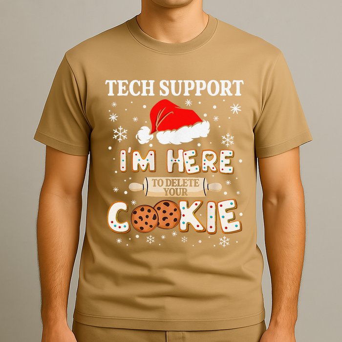 Tech Support IM Here To Delete Your Cookies Funny Christmas T-Shirt