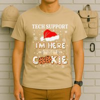 Tech Support IM Here To Delete Your Cookies Funny Christmas T-Shirt