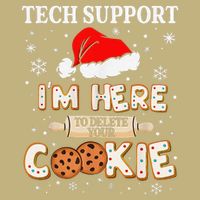 Tech Support IM Here To Delete Your Cookies Funny Christmas Mousepad