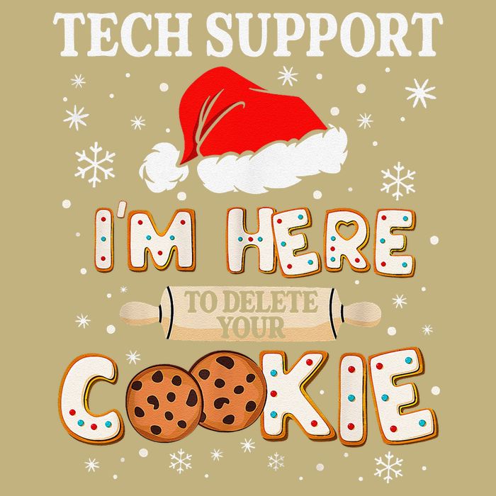 Tech Support IM Here To Delete Your Cookies Funny Christmas Mousepad
