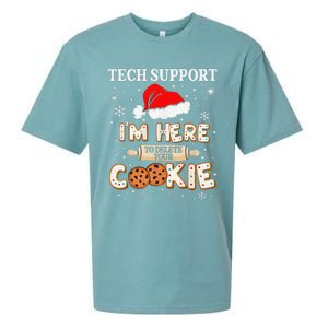 Tech Support IM Here To Delete Your Cookies Funny Christmas Sueded Cloud Jersey T-Shirt