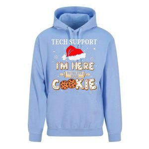 Tech Support IM Here To Delete Your Cookies Funny Christmas Unisex Surf Hoodie