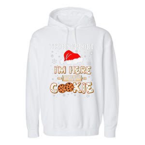 Tech Support IM Here To Delete Your Cookies Funny Christmas Garment-Dyed Fleece Hoodie