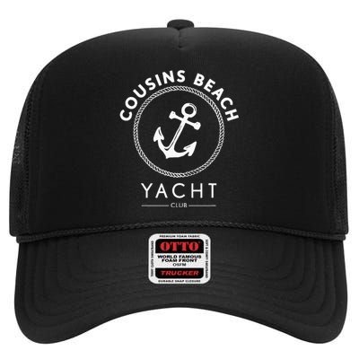 The Summer I Turned Pretty Cousins Beach Yacht Club High Crown Mesh Back Trucker Hat