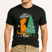 The Struggle Is Real Dinosaur Trex Christmas Tree Xmas Funny Performance Shirt