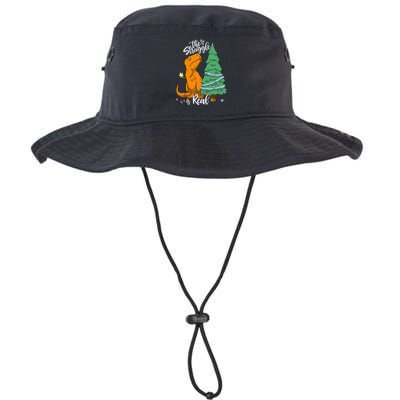 The Struggle Is Real Dinosaur Trex Christmas Tree Xmas Funny Bucket Hat