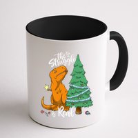 The Struggle Is Real Dinosaur Trex Christmas Tree Xmas Funny Mug