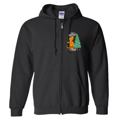 The Struggle Is Real Dinosaur Trex Christmas Tree Xmas Funny Full Zip Hoodie