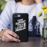 Tech Support Its A Layer 8 Problem Permanent Decal Sticker