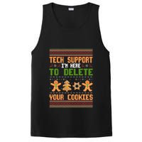Tech Support I’M Here To Delete Your Cookies Ugly Christmas PosiCharge Competitor Tank