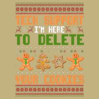 Tech Support I’M Here To Delete Your Cookies Ugly Christmas Button