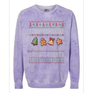 Tech Support IM Here To Delete Your Cookies Christmas Xmas Colorblast Crewneck Sweatshirt