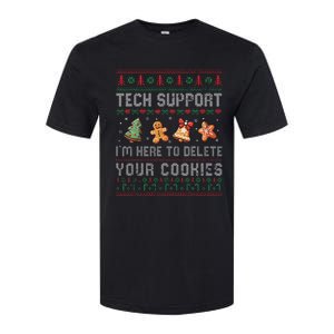 Tech Support IM Here To Delete Your Cookies Christmas Xmas Softstyle CVC T-Shirt