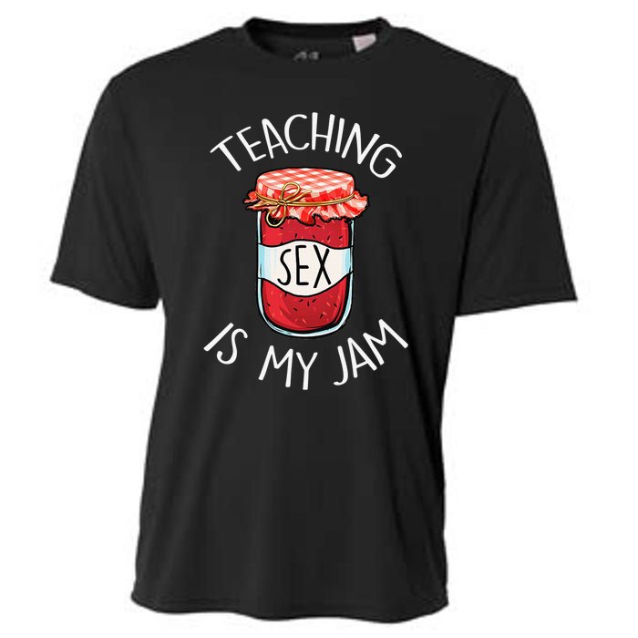 Teaching Sex Is My Jam Funny Teacher's Back To School Cooling Performance Crew T-Shirt