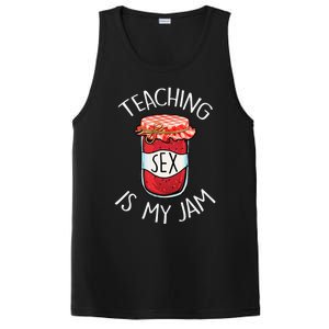 Teaching Sex Is My Jam Funny Teacher's Back To School PosiCharge Competitor Tank