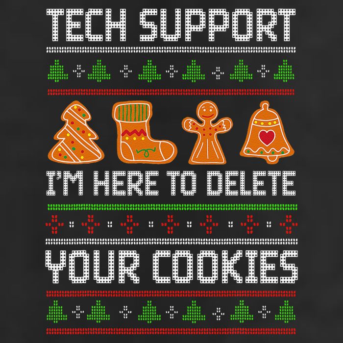 Tech Support IM Here To Delete Your Cookies 7 Panel Mesh Trucker Snapback Hat