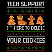 Tech Support IM Here To Delete Your Cookies 7-Panel Snapback Hat