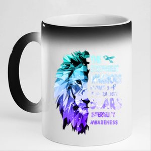 The Strongest Infertility Warriors Have The Most Scars Cute Gift 11oz Black Color Changing Mug