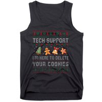 Tech Support IM Here To Delete Your Cookies Christmas Xmas Tank Top