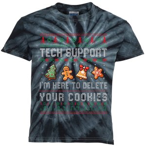 Tech Support IM Here To Delete Your Cookies Christmas Xmas Kids Tie-Dye T-Shirt