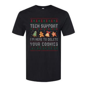 Tech Support IM Here To Delete Your Cookies Christmas Xmas Softstyle CVC T-Shirt