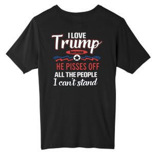 Trump Supporters I Love Trump He Pisses Off All The People I Can’t Stand Tall Fusion ChromaSoft Performance T-Shirt