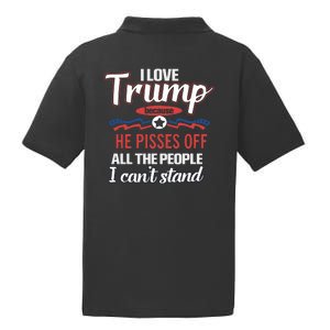 Trump Supporters I Love Trump He Pisses Off All The People I Can’t Stand PosiCharge RacerMesh Polo