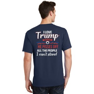 Trump Supporters I Love Trump He Pisses Off All The People I Can’t Stand T-Shirt