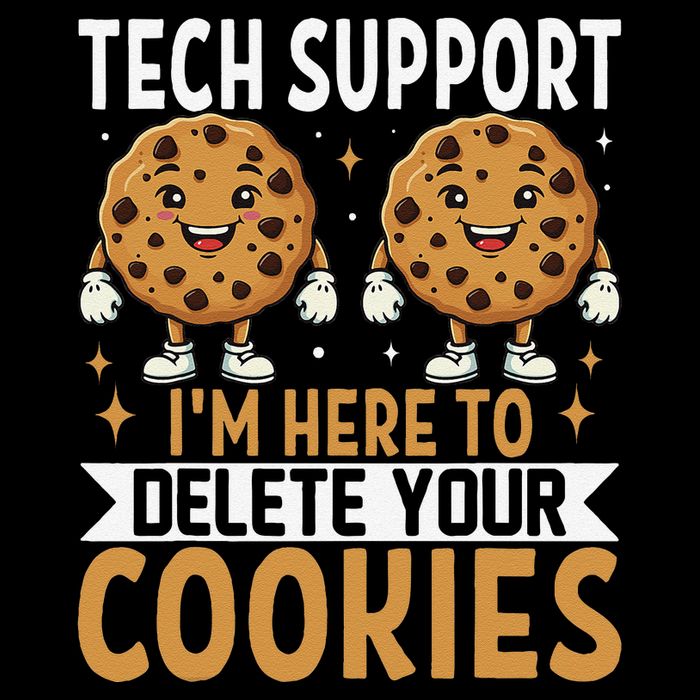 Tech Support IM Here To Delete Your Cookies Funny It Nerds Kids T-Shirt