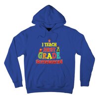 Teacher Superhero I Teach First Grade Superheroes Gift Hoodie