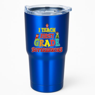 Teacher Superhero I Teach First Grade Superheroes Gift Tumbler