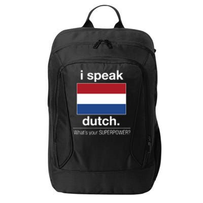 T Shirt I Speak Dutch Bilingual People Funny Gift Teacher Professor City Backpack