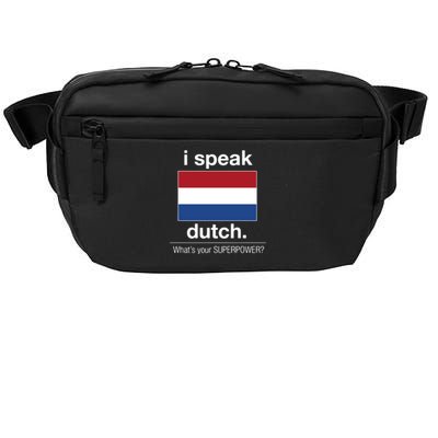 T Shirt I Speak Dutch Bilingual People Funny Gift Teacher Professor Crossbody Pack