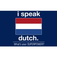 T Shirt I Speak Dutch Bilingual People Funny Gift Teacher Professor Bumper Sticker