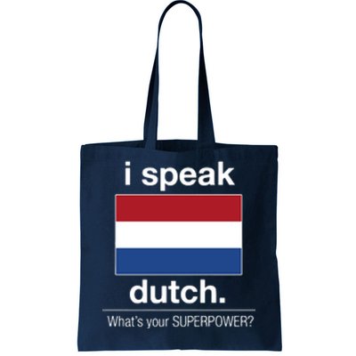 T Shirt I Speak Dutch Bilingual People Funny Gift Teacher Professor Tote Bag