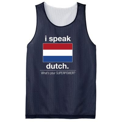 T Shirt I Speak Dutch Bilingual People Funny Gift Teacher Professor Mesh Reversible Basketball Jersey Tank