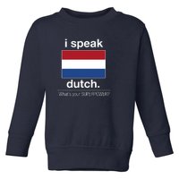 T Shirt I Speak Dutch Bilingual People Funny Gift Teacher Professor Toddler Sweatshirt