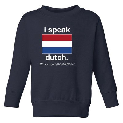 T Shirt I Speak Dutch Bilingual People Funny Gift Teacher Professor Toddler Sweatshirt