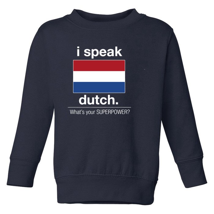 T Shirt I Speak Dutch Bilingual People Funny Gift Teacher Professor Toddler Sweatshirt